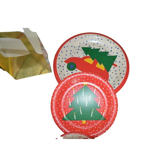 Vintage 80s Birthday Party Supply Bundle Christmas Valentines Plates Nostalgic - Picture 3 of 6